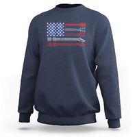 USA Flag Guitar Player Sweatshirt 4th of July Musician Guitarist - Wonder Print Shop