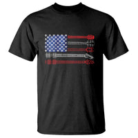 USA Flag Guitar Player T Shirt 4th of July Musician Guitarist - Wonder Print Shop