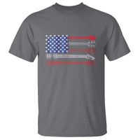 USA Flag Guitar Player T Shirt 4th of July Musician Guitarist - Wonder Print Shop