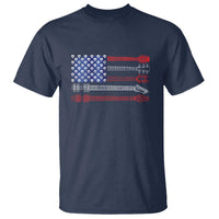 USA Flag Guitar Player T Shirt 4th of July Musician Guitarist - Wonder Print Shop
