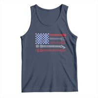 USA Flag Guitar Player Tank Top 4th of July Musician Guitarist - Wonder Print Shop