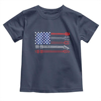 USA Flag Guitar Player Toddler T Shirt 4th of July Musician Guitarist - Wonder Print Shop
