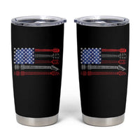 USA Flag Guitar Player Tumbler Cup 4th of July Musician Guitarist - Wonder Print Shop