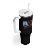 USA Flag Guitar Player Tumbler With Handle 4th of July Musician Guitarist - Wonder Print Shop