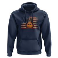 USA Flag Guitar Player Hoodie Retro 4th of July Musician Guitarist - Wonder Print Shop