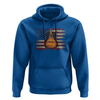 USA Flag Guitar Player Hoodie Retro 4th of July Musician Guitarist - Wonder Print Shop