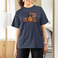 USA Flag Guitar Player T Shirt For Women Retro 4th of July Musician Guitarist - Wonder Print Shop
