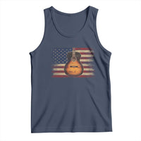 USA Flag Guitar Player Tank Top Retro 4th of July Musician Guitarist - Wonder Print Shop
