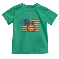 USA Flag Guitar Player Toddler T Shirt Retro 4th of July Musician Guitarist - Wonder Print Shop