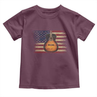 USA Flag Guitar Player Toddler T Shirt Retro 4th of July Musician Guitarist - Wonder Print Shop