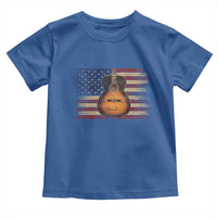 USA Flag Guitar Player Toddler T Shirt Retro 4th of July Musician Guitarist - Wonder Print Shop