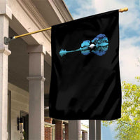 Guitar Lake Garden Flag Retro Tree Shadow Acoustic Guitarist Musician - Wonder Print Shop