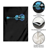 Guitar Lake Garden Flag Retro Tree Shadow Acoustic Guitarist Musician - Wonder Print Shop