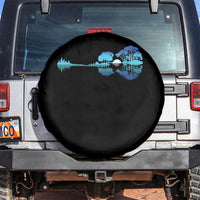 Guitar Lake Spare Tire Cover Retro Tree Shadow Acoustic Guitarist Musician - Wonder Print Shop