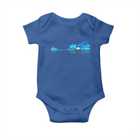 Guitar Lake Baby Onesie Retro Tree Shadow Acoustic Guitarist Musician - Wonder Print Shop