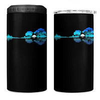Guitar Lake 4 in 1 Can Cooler Tumbler Retro Tree Shadow Acoustic Guitarist Musician - Wonder Print Shop