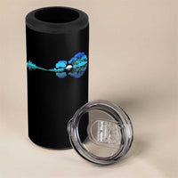 Guitar Lake 4 in 1 Can Cooler Tumbler Retro Tree Shadow Acoustic Guitarist Musician - Wonder Print Shop