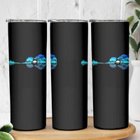 Guitar Lake Skinny Tumbler Retro Tree Shadow Acoustic Guitarist Musician - Wonder Print Shop