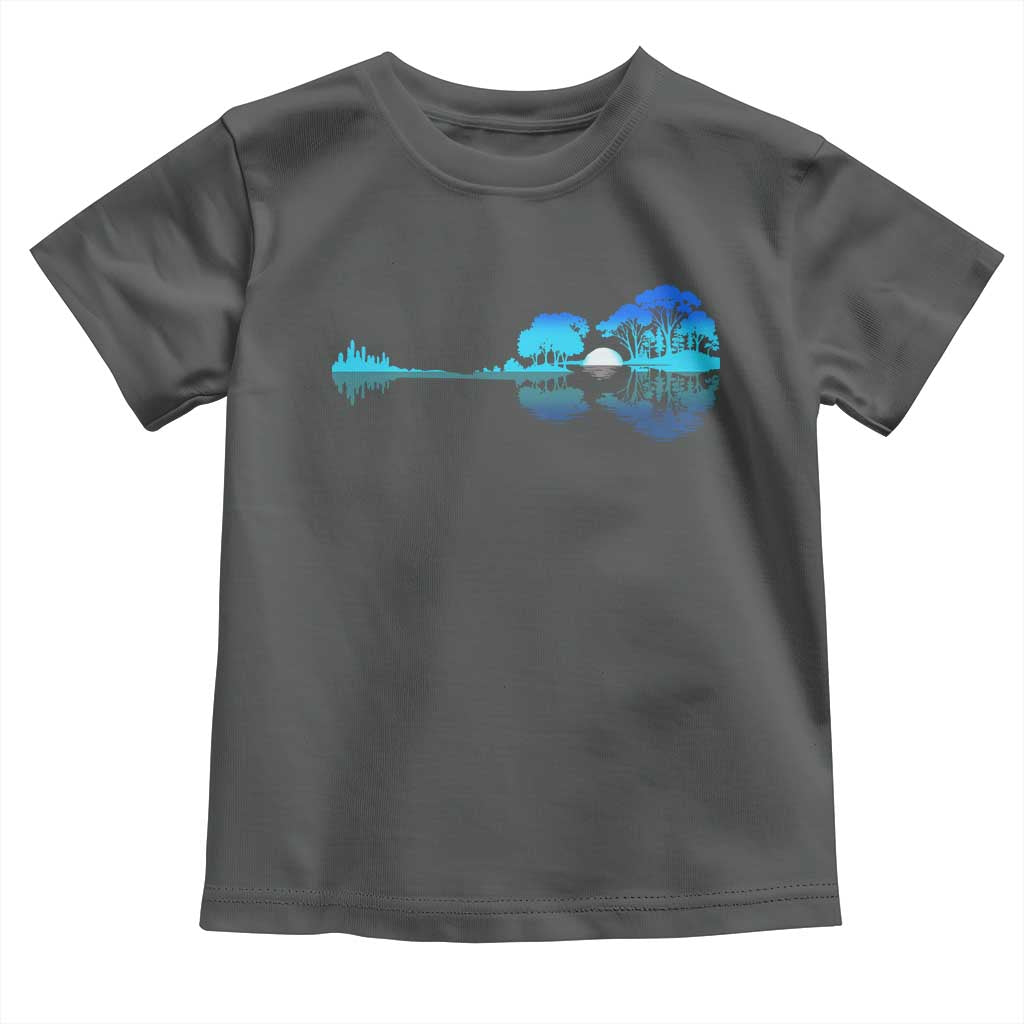 Guitar Lake Toddler T Shirt Retro Tree Shadow Acoustic Guitarist Musician - Wonder Print Shop