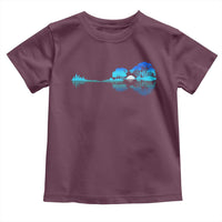 Guitar Lake Toddler T Shirt Retro Tree Shadow Acoustic Guitarist Musician - Wonder Print Shop
