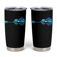 Guitar Lake Tumbler Cup Retro Tree Shadow Acoustic Guitarist Musician - Wonder Print Shop