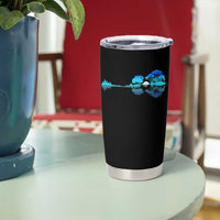 Guitar Lake Tumbler Cup Retro Tree Shadow Acoustic Guitarist Musician - Wonder Print Shop