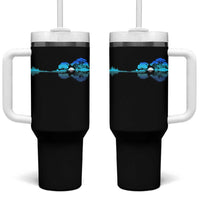 Guitar Lake Tumbler With Handle Retro Tree Shadow Acoustic Guitarist Musician - Wonder Print Shop