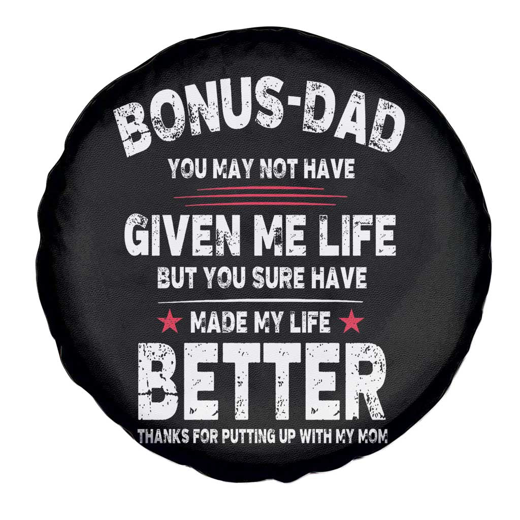 Bonus dad Spare Tire Cover Step Dad Fathers Day