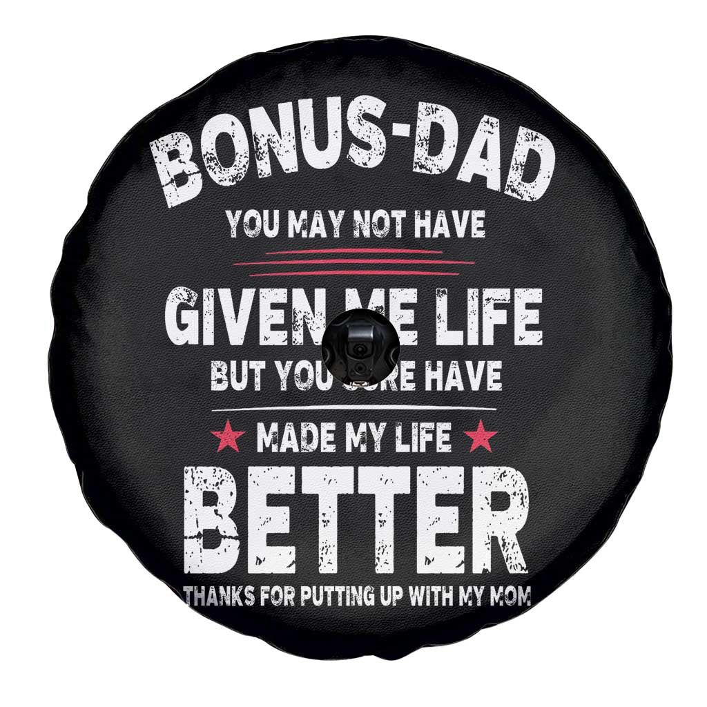 Bonus dad Spare Tire Cover Step Dad Fathers Day