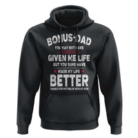 Bonus dad Hoodie Step Dad Fathers Day