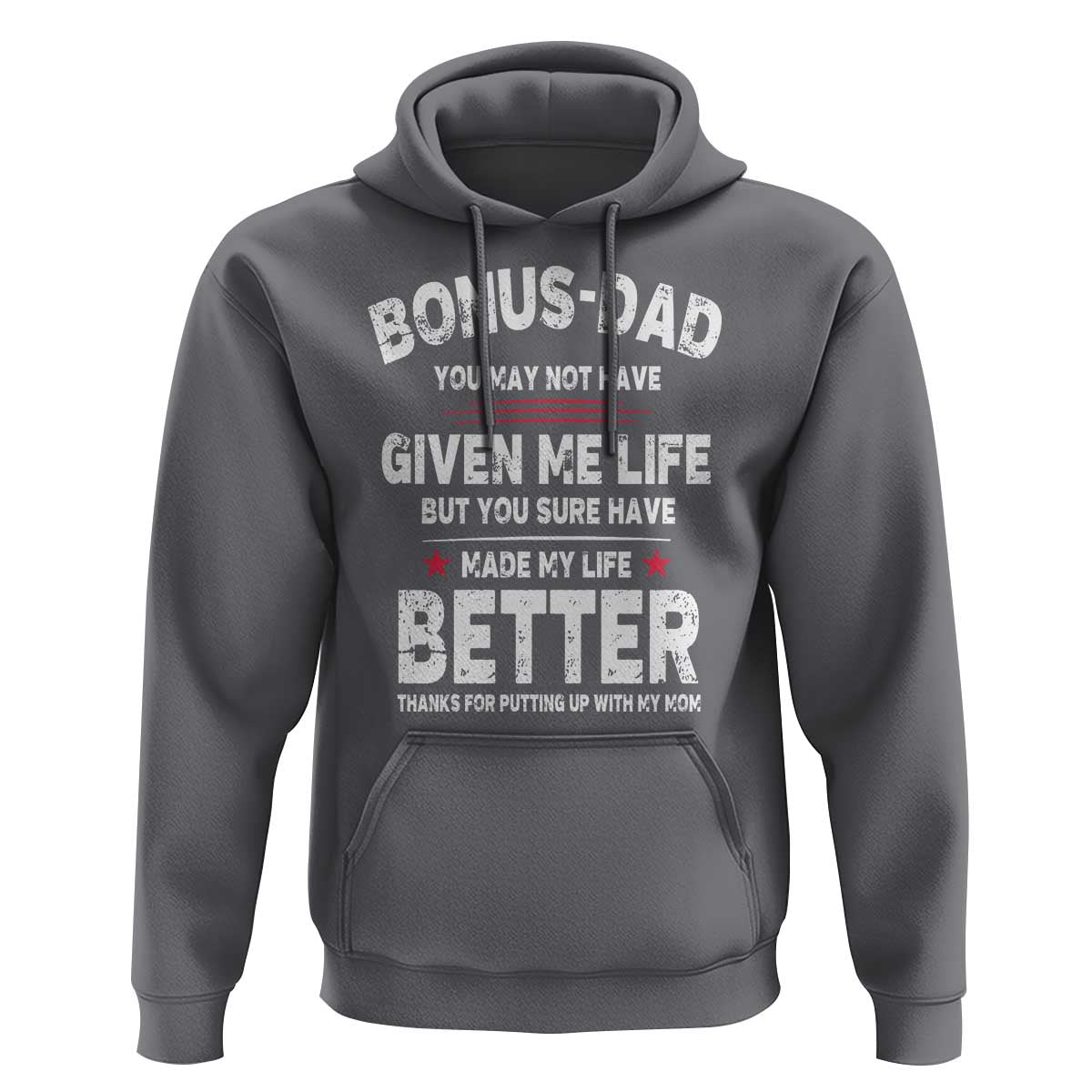 Bonus dad Hoodie Step Dad Fathers Day