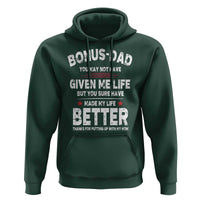 Bonus dad Hoodie Step Dad Fathers Day