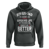 Bonus dad Hoodie Step Dad Fathers Day