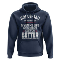 Bonus dad Hoodie Step Dad Fathers Day