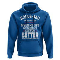 Bonus dad Hoodie Step Dad Fathers Day
