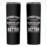 Bonus dad Skinny Tumbler Step Dad Fathers Day