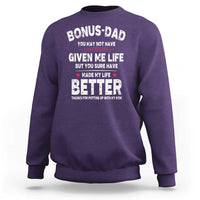 Bonus dad Sweatshirt Step Dad Fathers Day