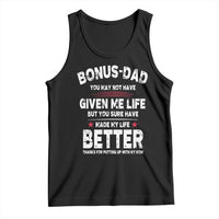Bonus dad Tank Top Step Dad Fathers Day