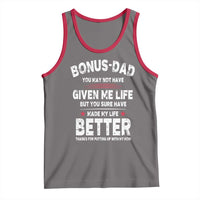 Bonus dad Tank Top Step Dad Fathers Day