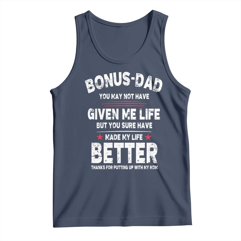 Bonus dad Tank Top Step Dad Fathers Day