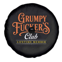 Grumpy Fuckers Club Lifetime Member Spare Tire Cover Gag Gift Birthday Husband Dad Fathers Day