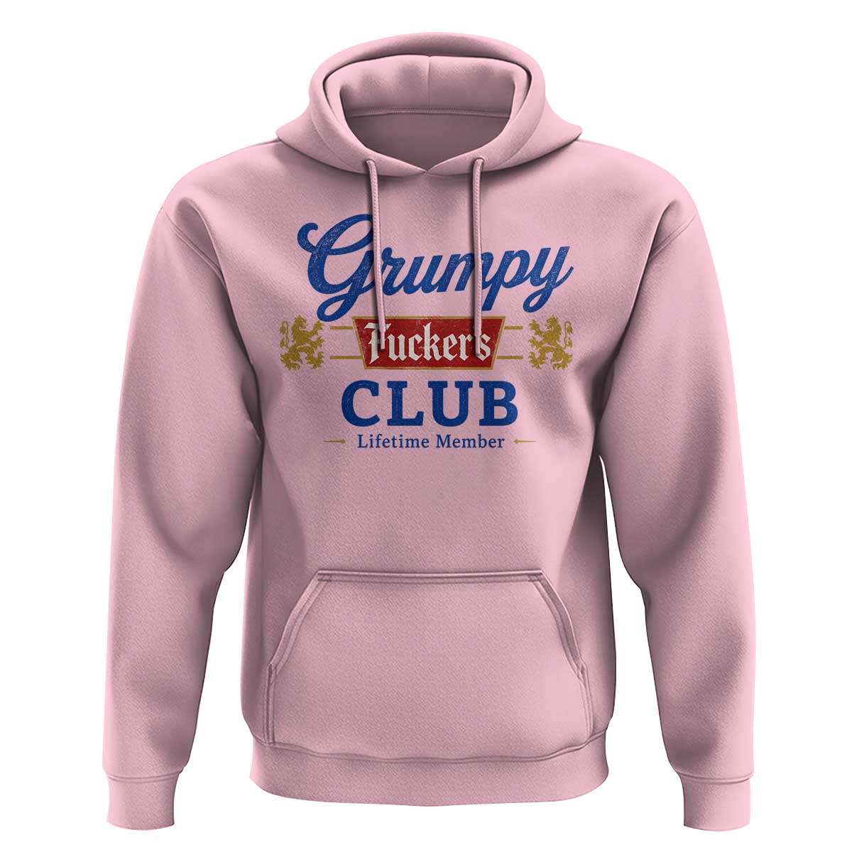 Grumpy Fuckers Club Lifetime Member Hoodie Sarcastic Gag Gift Birthday Husband Dad Fathers Day
