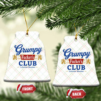 Grumpy Fuckers Club Lifetime Member Ceramic Ornament Sarcastic Gag Gift Birthday Husband Dad Fathers Day