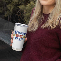 Grumpy Fuckers Club Lifetime Member Tumbler Cup Sarcastic Gag Gift Birthday Husband Dad Fathers Day