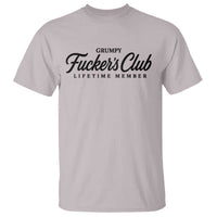 Vintage Grumpy Fuckers Club Lifetime Member T Shirt Gag Gift Birthday Husband Dad Fathers Day