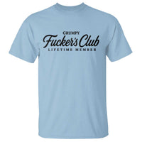 Vintage Grumpy Fuckers Club Lifetime Member T Shirt Gag Gift Birthday Husband Dad Fathers Day