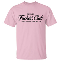 Vintage Grumpy Fuckers Club Lifetime Member T Shirt Gag Gift Birthday Husband Dad Fathers Day