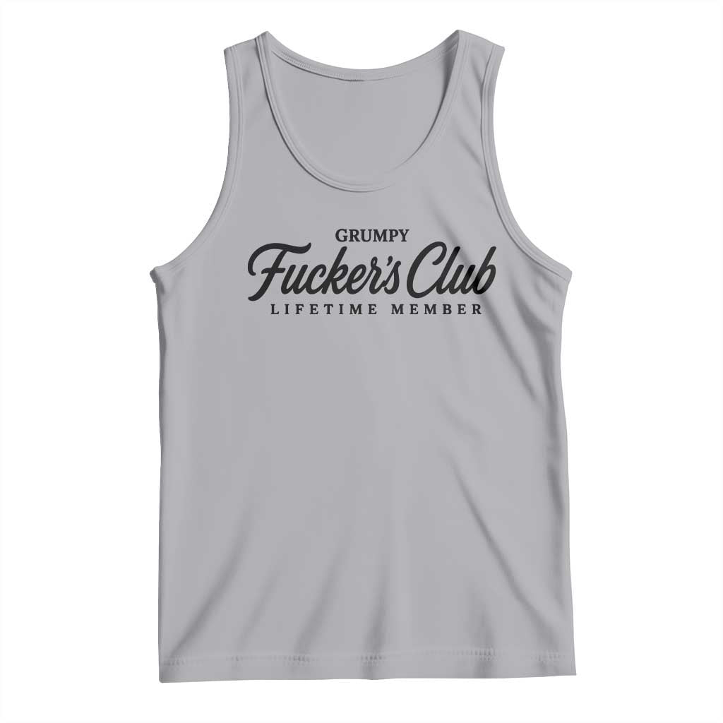 Vintage Grumpy Fuckers Club Lifetime Member Tank Top Gag Gift Birthday Husband Dad Fathers Day