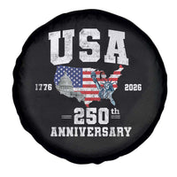 250th Anniversary USA Spare Tire Cover 4th of July America US Flag Patriotic 250 Years American Flag
