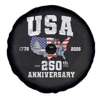 250th Anniversary USA Spare Tire Cover 4th of July America US Flag Patriotic 250 Years American Flag